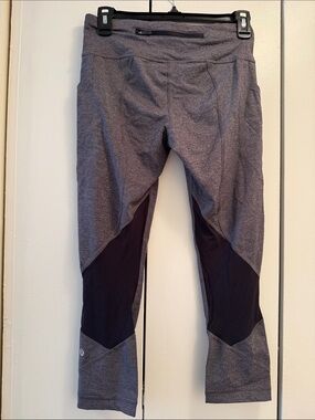 lululemon athletica Gray and Black Leggings